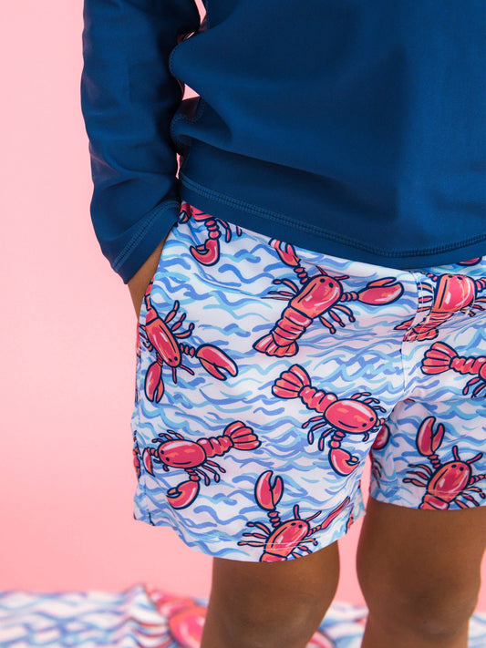 Boys Lobster Swim Trunks