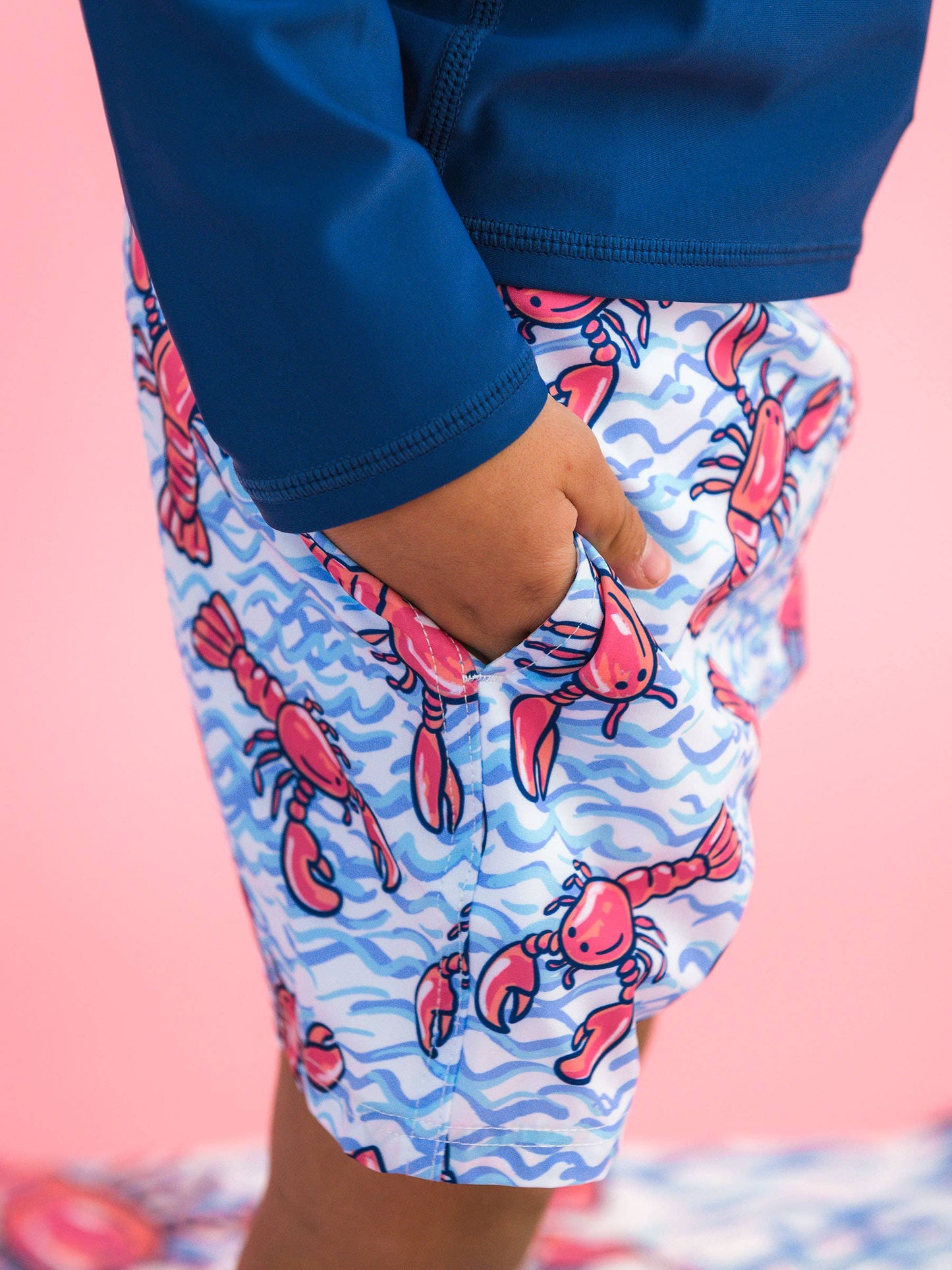 Boys Lobster Swim Trunks